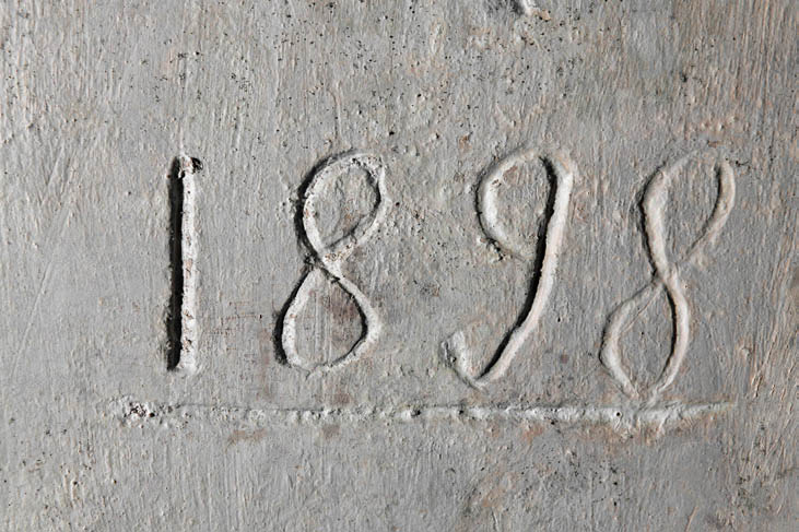 View of a chalk engraving from the year 1898